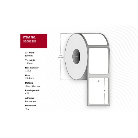 Capture Label 100x150 - Core 25 DT | High-Quality, Versatile Labels for All Your Needs!